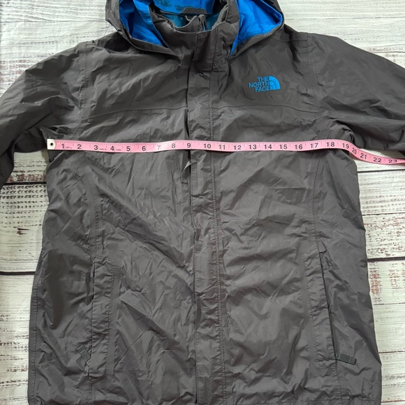 The North Face Hyvent Gray Boys Zip Up Windbreaker Rain Jacket XL 18/20 youth - Picture 6 of 8